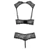 Cottelli - åbent bh-sæt - sort - lingeriesæt - 85B/L