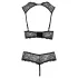 Cottelli - åbent bh-sæt - sort - lingeriesæt - 85B/L