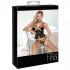 Abierta Fina - åben stringtrusse og korset (sort)