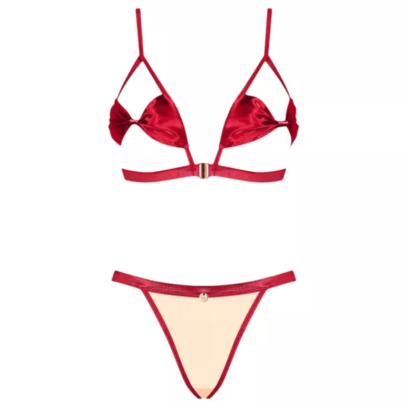Obsessive Rubinesa - lingerisæt - sexet design - rød