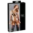 Cottelli Bondage - bondage kropssele bikini - blank sort - M