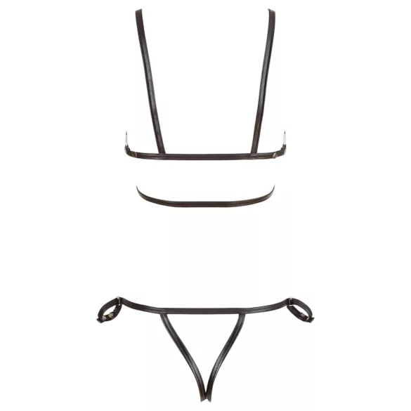 Cottelli Bondage - bondage kropssele bikini - blank sort - M
