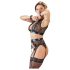 Cottelli Bondage - 4-delt blonder lingeri sæt - L