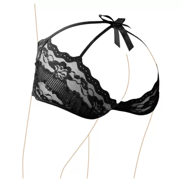 Cottelli - fransk trusse - pikant blonde - sort