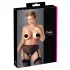 Cottelli Plus Size - blonde strømpeholder trusser (sort)
