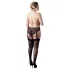 Cottelli Plus Size - blonde strømpeholder trusser (sort)