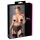 Cottelli Plus Size - blonde strømpeholder trusser (sort) - XXXXL