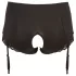 Cottelli Plus Size - Hofteholder med åbne trusser (sort) - 3XL