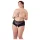 Cottelli Plus Size - åbne trusser med blonder og perler - sort - XL