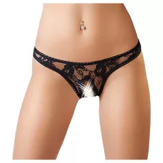 Cottelli - G-streng trusser - blonde - sort - M
