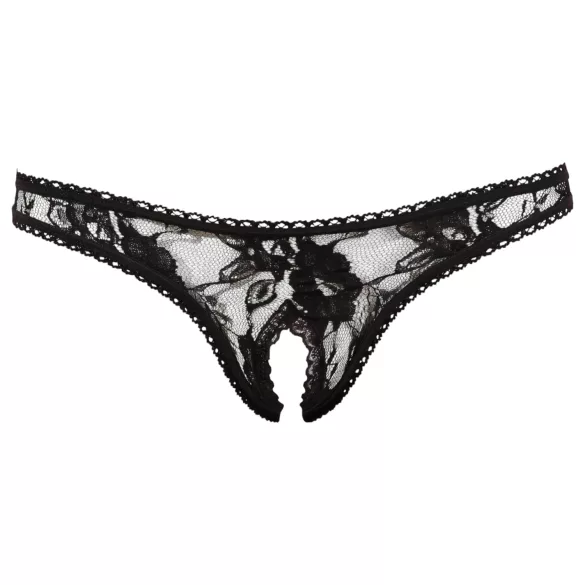 Cottelli - G-streng trusser - blonde - sort - L