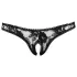 Cottelli - G-streng trusser - blonde - sort - XL