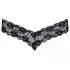 Cottelli - stringtrusse med dobbelte perler - blonde - sort