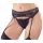 Cottelli - hofteholder med blondedetaljer og g-streng - sort - XL