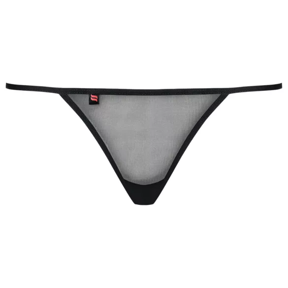 Obsessive Luiza - g-streng trusse - blomstermotiv - sort - L/XL