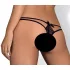 Obsessive Intensa - g-streng med dobbeltstrop - blonde - sort