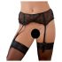 Cottelli - Sort basis strømpeholder - XL