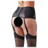 Cottelli Plus Size - Blonde & Snøred Strømpeholder (Sort)