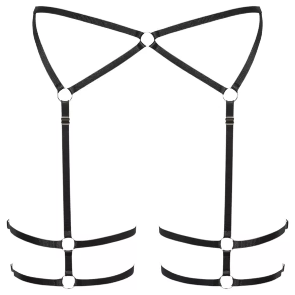 Cottelli - trusse - tynd mesh - sort - L/XL