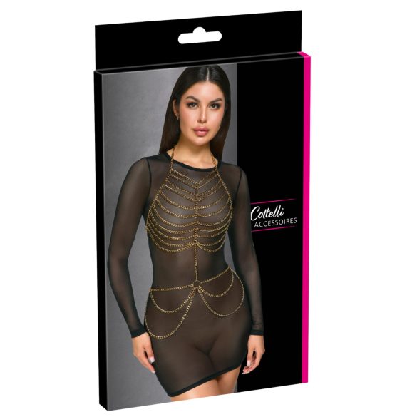 Cottelli - kropssele med kæde - guld