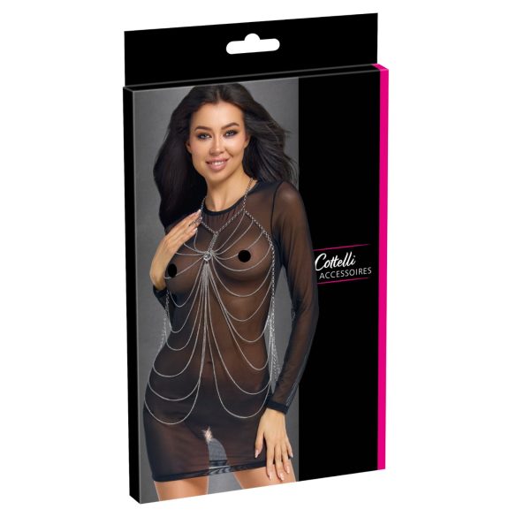 Cottelli - kropssmykke med kæde (sølv)