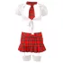 Cottelli - skolepige kostume - 5 dele - udklædning - XL