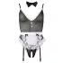 Cottelli - sexet stuepige body - sort lingeri