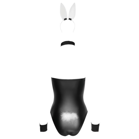 Cottelli Bunny - bunny kostume - blankt sexet outfit - 5 dele - M