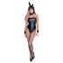 Cottelli Bunny - skinnende, sexet kaninoutfit (5 dele) - XL
