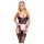 Cottelli - gennemsigtig stuepige kostume - sort/pink