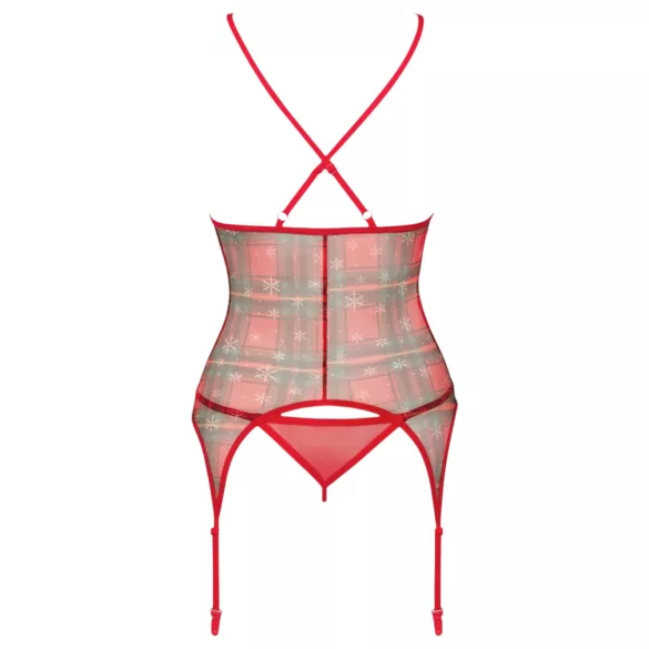 Obsessive Jollymore - julelingerie sæt - XL/XXL