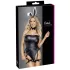 Cottelli - sexet kaninkostume - sort - 3 dele - M