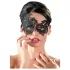 Cottelli - maske - broderet asymmetrisk design - sort