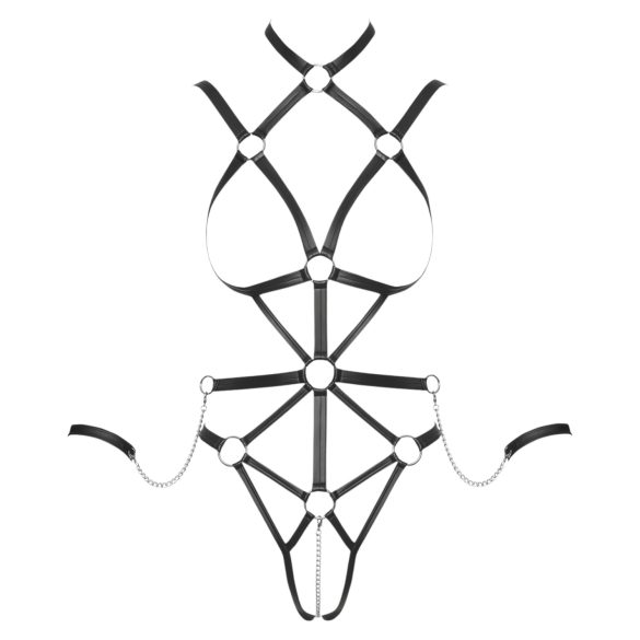 Bad Kitty - body harness - justerbar - sort - L