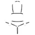Bad Kitty - kropssele-body med stropper (sort) - L