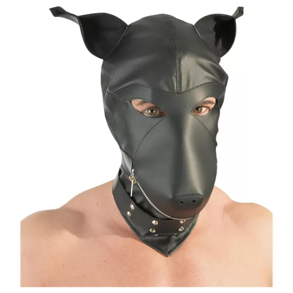 Fetish - Hundemaske (sort, S-L)