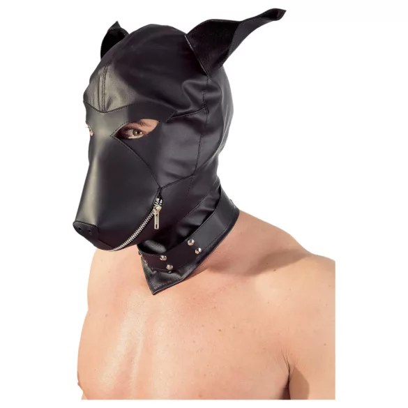 Fetish - Hundemaske (sort, S-L)