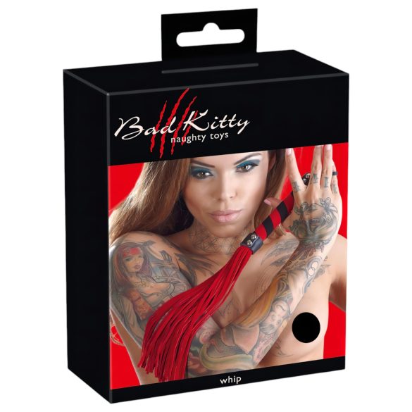 Bad Kitty - Rødt velour piskeris