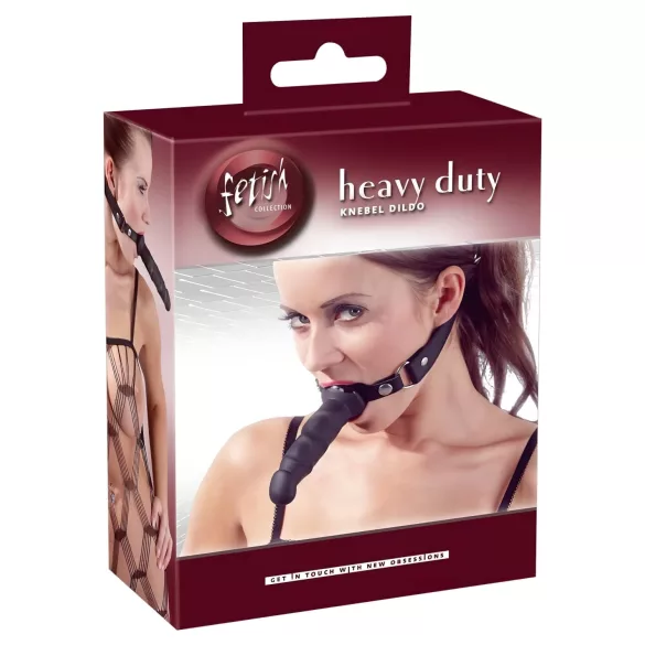 Fetish - mundspreder med dildo - sort