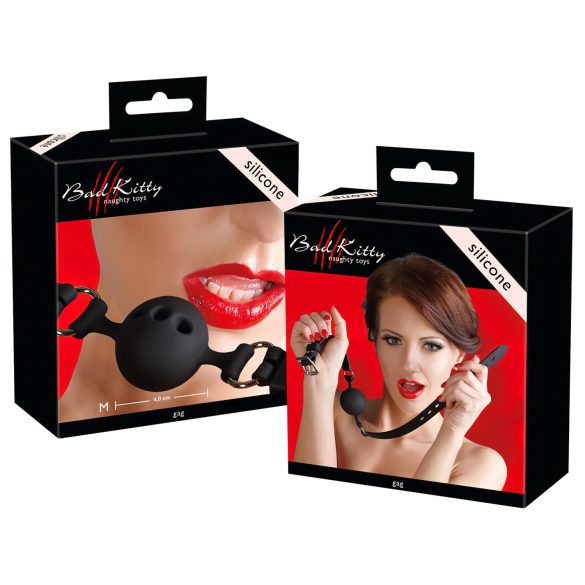 Bad Kitty - silikone mundstykke medium (sort)