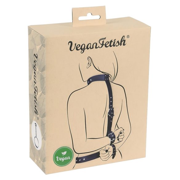 Vegan Fetish - bondage sæt til håndled - sort