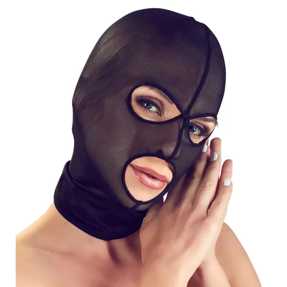 Bad Kitty - oralsexmaske - netmateriale - sort