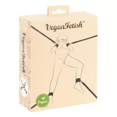 Vegan Fetish - bondage sæt til seng - sort