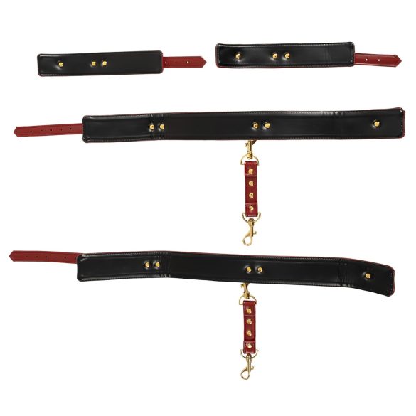 Bad Kitty - hænderne til lårene manchet sæt (rød)