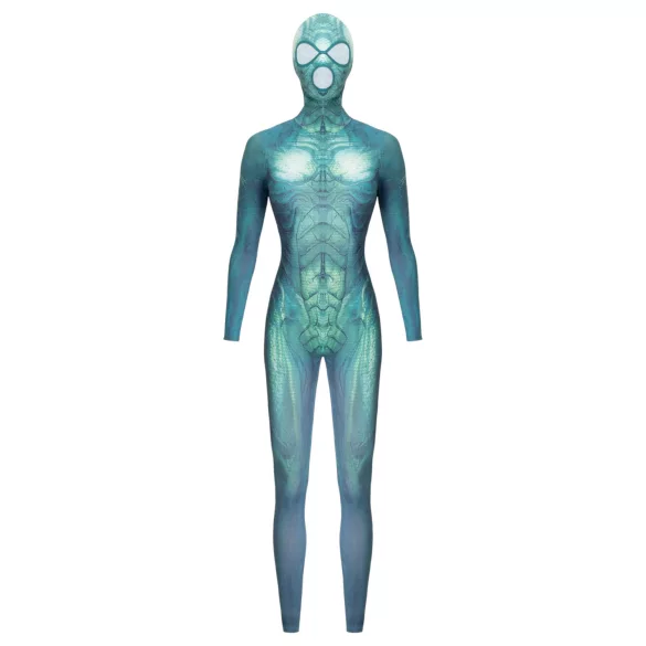 Beasty Suits Reptiloid Roleplay - krybdyr-rollespilsdragt med maske (grøn) - L/XL