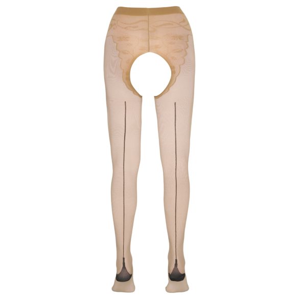 Cottelli - Strømpebukser - Stribet - Nude - 2