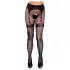 Cottelli Legwear - selvsiddende strømper med åbning - sort (S-L)