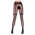 Cottelli Legwear - selvsiddende strømper med åbning - sort (S-L)