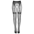 Cottelli Legwear - selvsiddende strømper med åbning - sort (S-L)