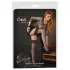 Cottelli - netstrømper med bred blondekant - sort - 6